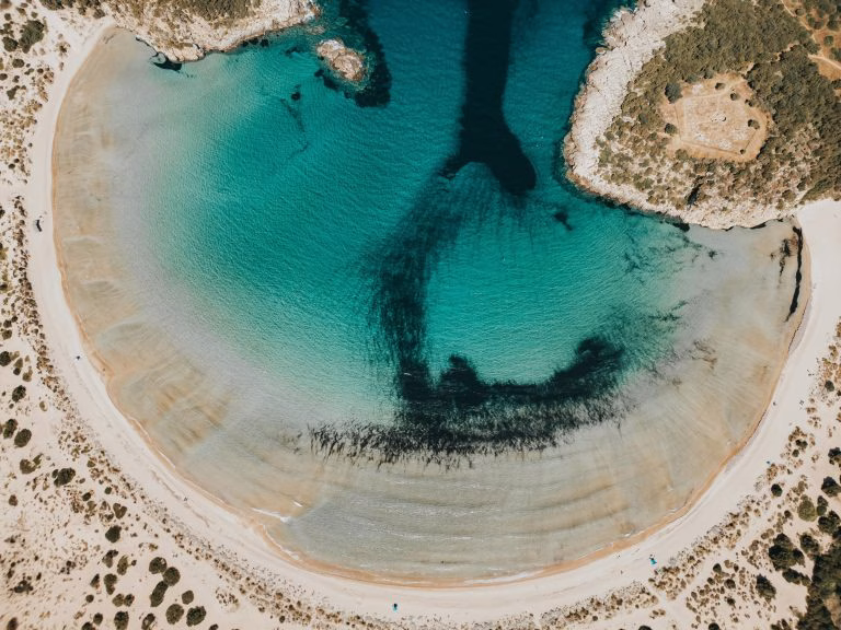 Plage de Voïdokilia - Peloponnèse - Halte privilégiée lors d'un voyage sur mesure dans le Péloponnèse