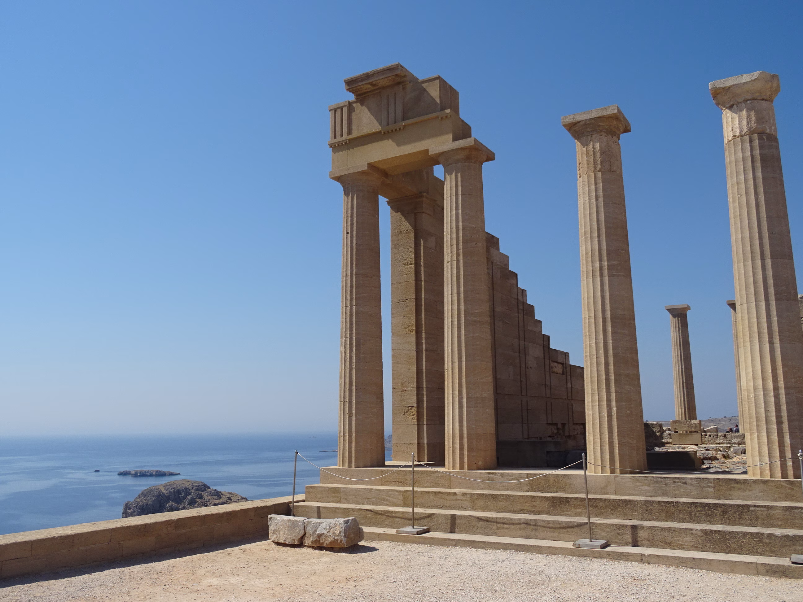 L'acropole de Lindos à Rhodes