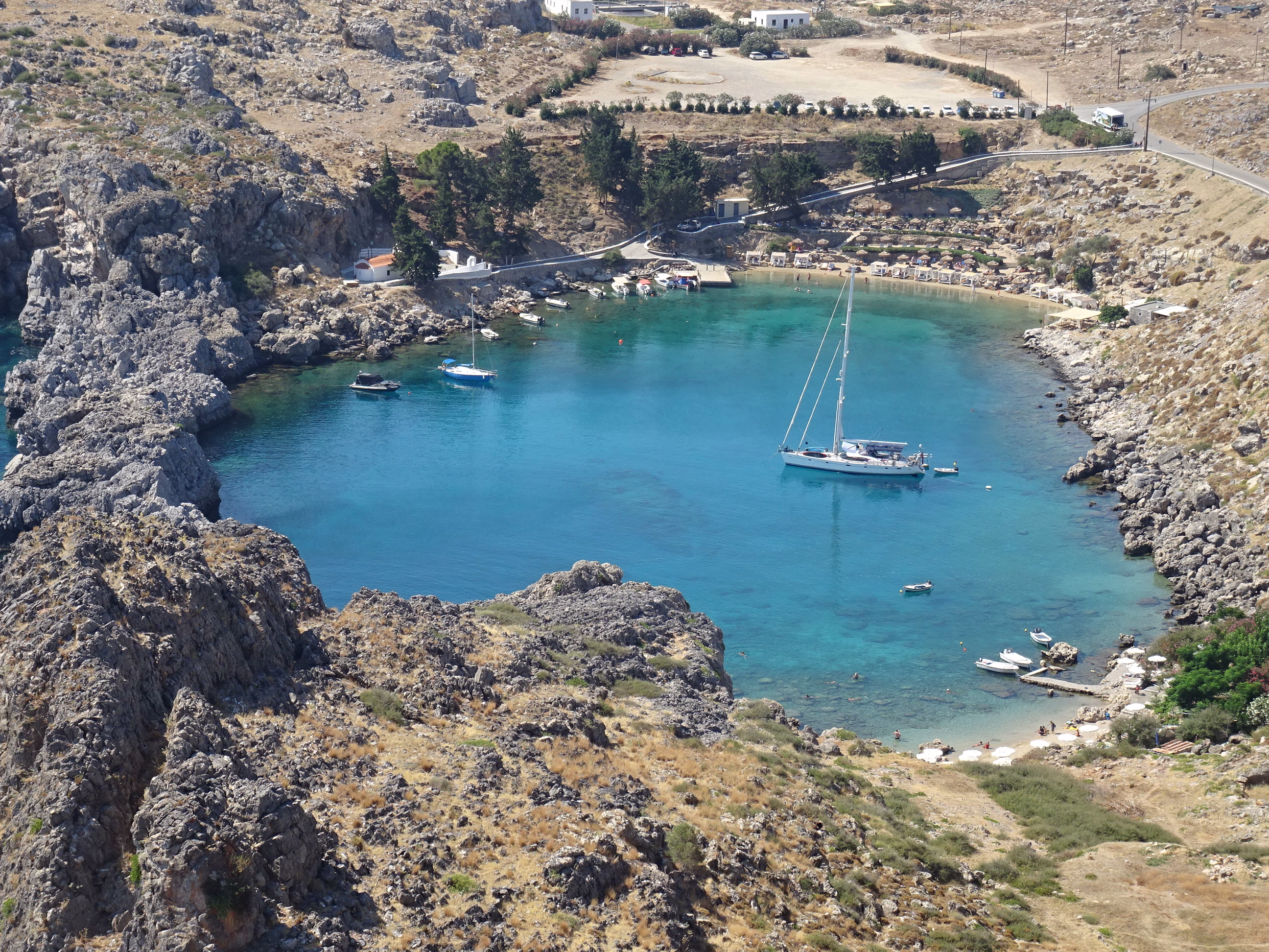 Baie de Saint Paul à Lindos à Rhodes